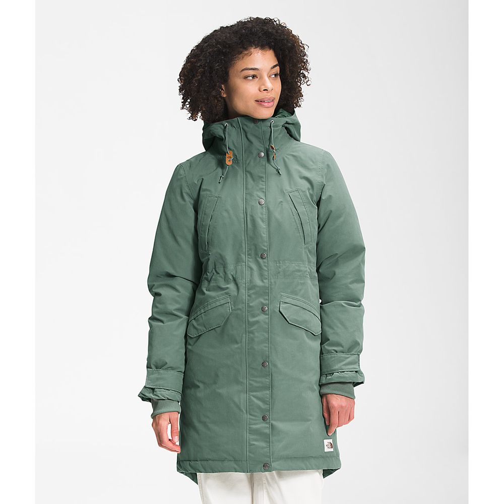 The North Face Parka Womens Australia - The North Face Snow Green Dryvent (JSV-480973)